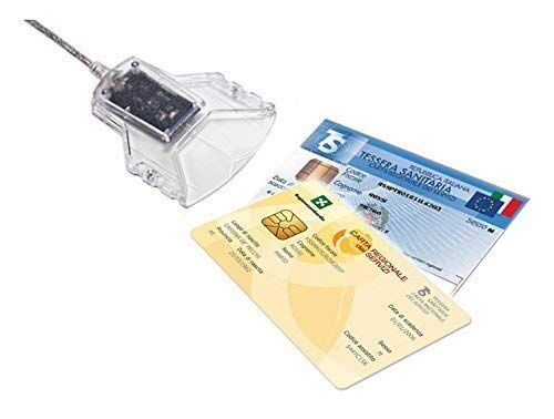 Lettore e scrittore USB di Smart Card per L'Accesso ai siti della PA con la Tessera Sanitaria, per Firma Digitale e Uso…