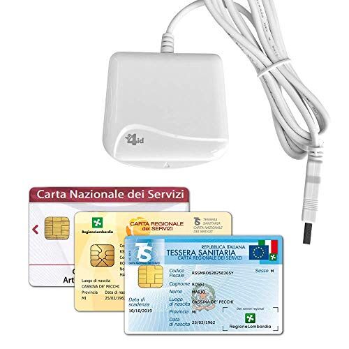 Bit4id Minilector evo 2.0, Lettore di Smart Card Readers, Firma digitale SPID e CRS CNS, Tessera sanitaria Carta,CAC Dod…