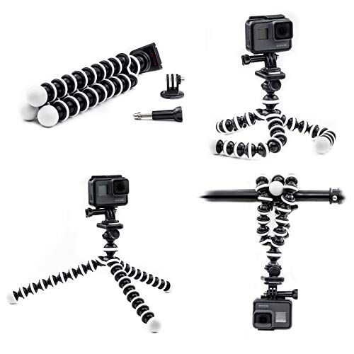Digicharge 10'' Treppiede Polpo flessibile Supporto Piastra di Sgancio Rapido + Testa della sfera per GoPro Hero Max…